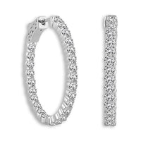 Thumbnail for Oval Shape (Shared Prong) Hoop