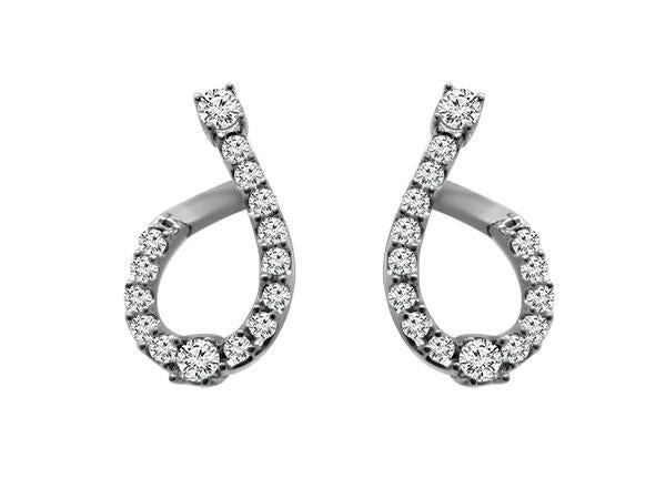 PEAR SHAPE HOOPS PUSH ON/OFF