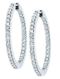 Thumbnail for Inside Out Prong Hoops