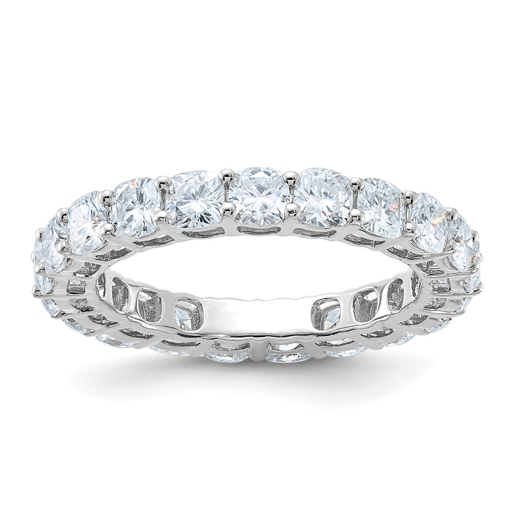 14kw Cushion D E F Pure Light Moissanite Eternity Band