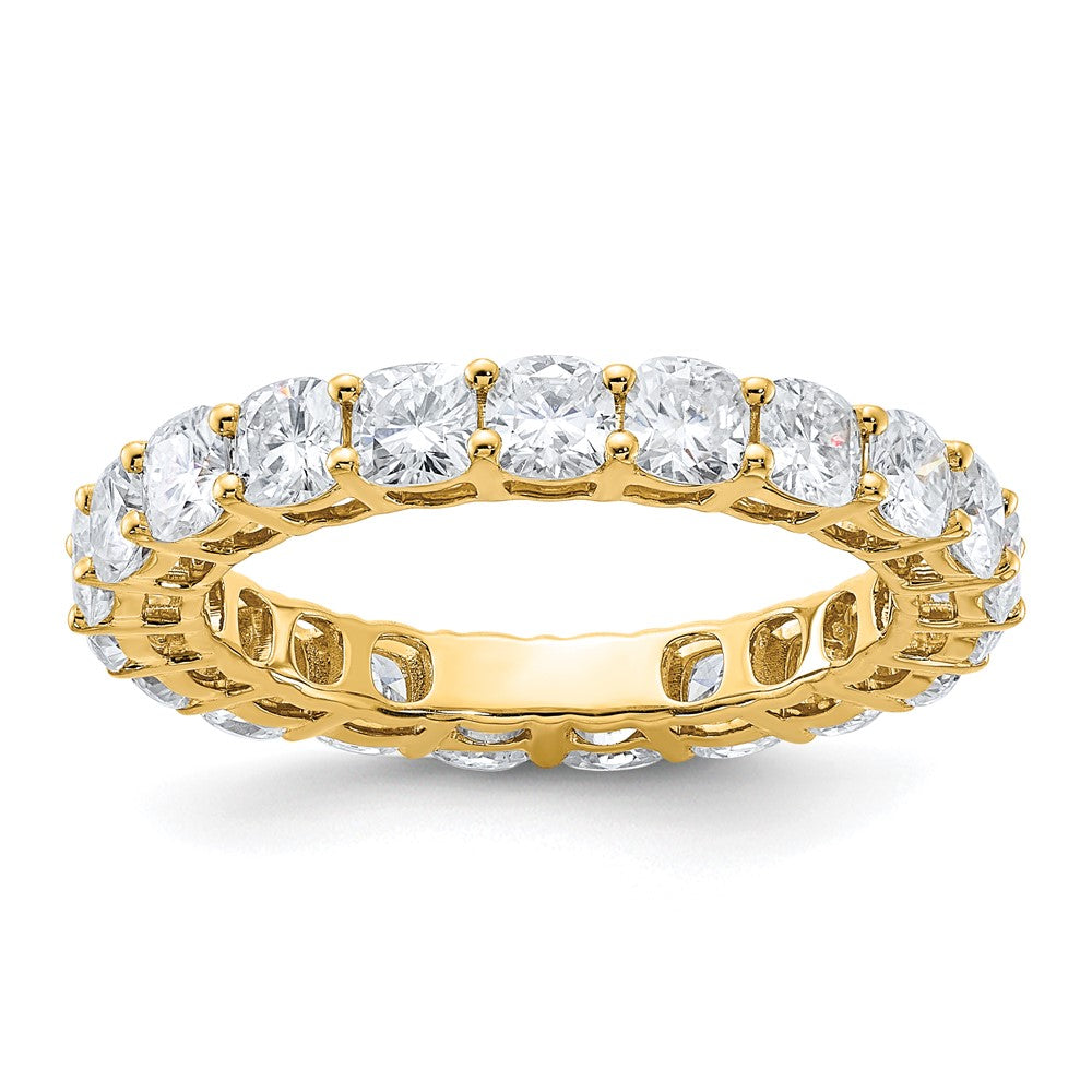 14k Cushion G H I True Light Moissanite Eternity Band
