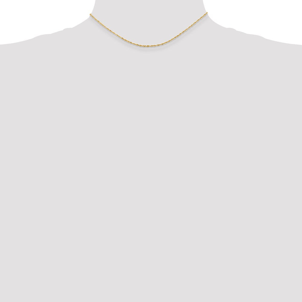 14k 1.5mm Diamond-cut Extra-Light Rope Chain