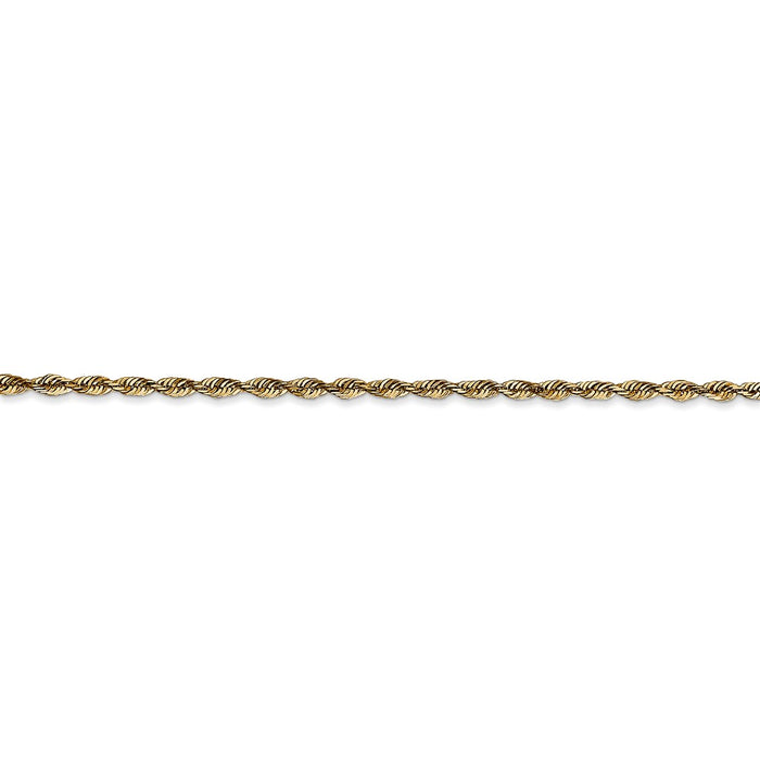 14k 2.0mm Extra-Light D/C Rope Chain