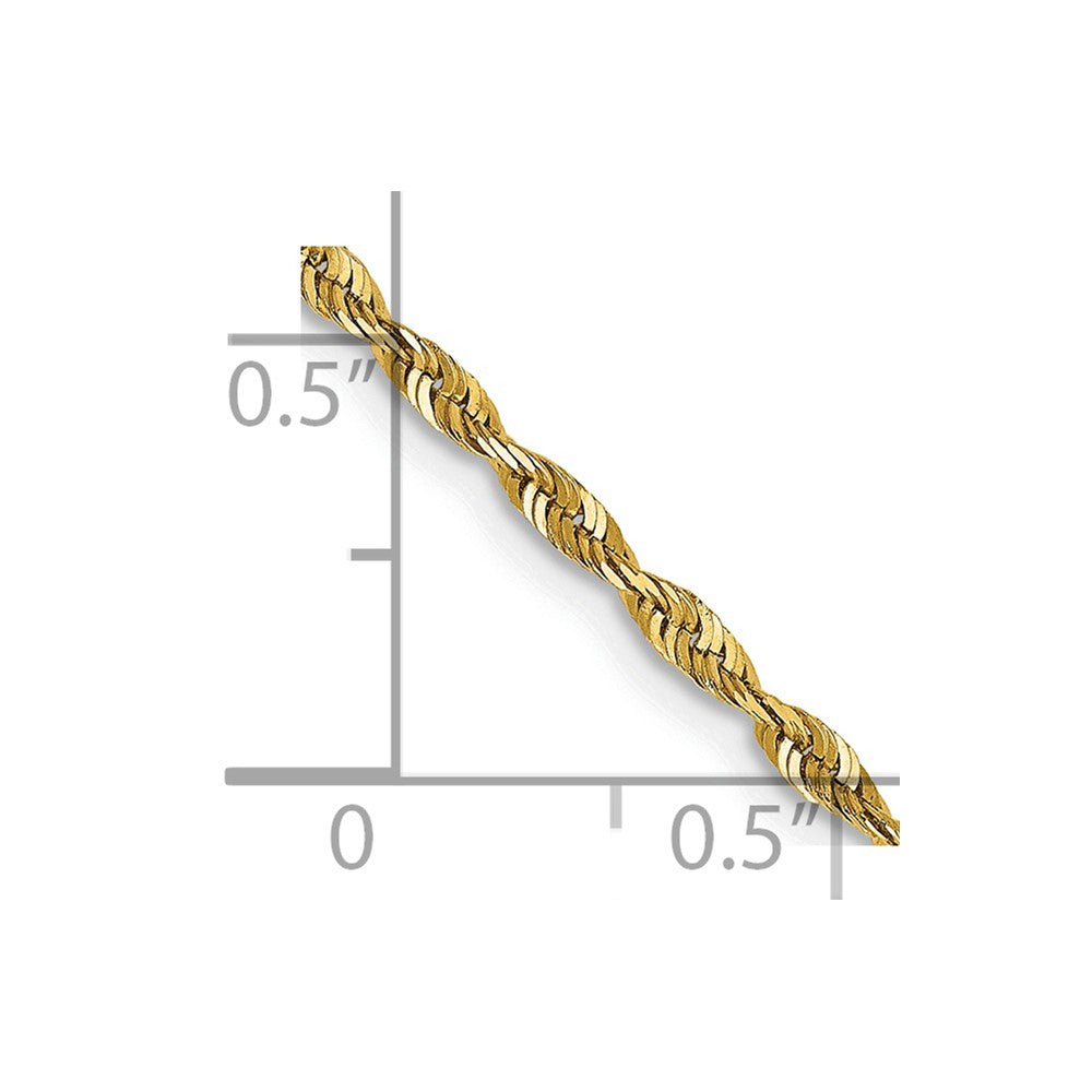 14k 2.0mm Extra-Light D/C Rope Chain
