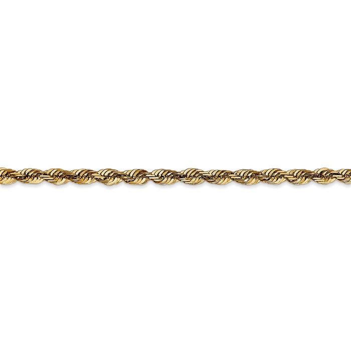 14k 4mm Extra-Light D/C Rope Chain