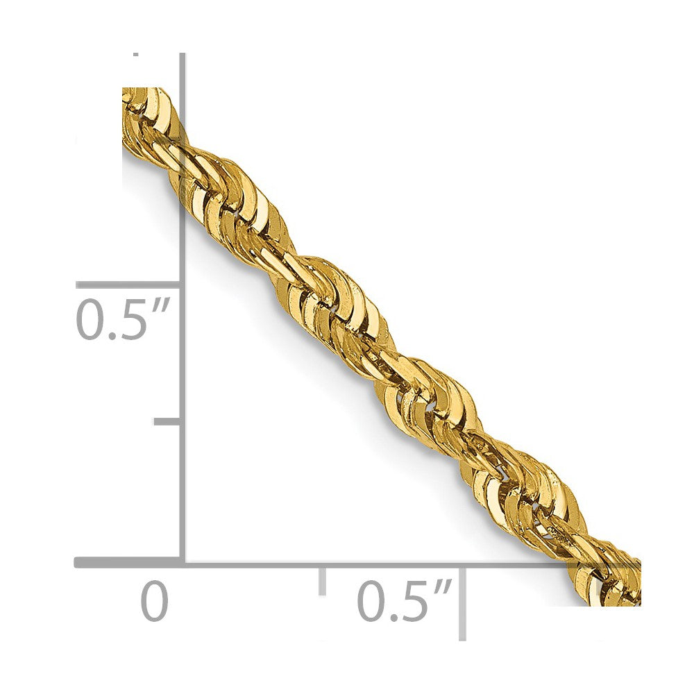 14k 4mm Extra-Light D/C Rope Chain