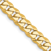 Thumbnail for 14k 5.75mm Flat Beveled Curb Chain