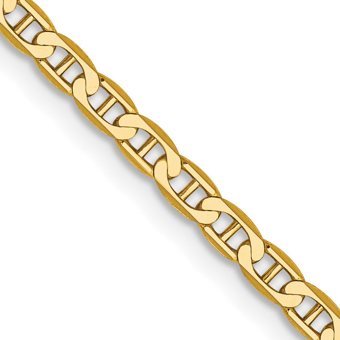 14k 2.4mm Concave Anchor Chain