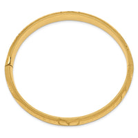 Thumbnail for 14k 7/16 Florentine Engraved Hinged Bangle Bracelet