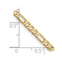 Thumbnail for 14k 3mm Flat Figaro Chain