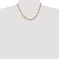 Thumbnail for 14k 5.25mm Flat Figaro Chain