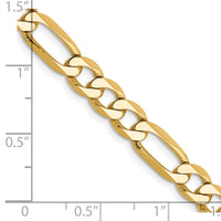 Thumbnail for 14k 6.25mm Flat Figaro Chain