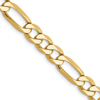 Thumbnail for 14k 6.25mm Flat Figaro Chain