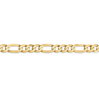 Thumbnail for 14k 7mm Flat Figaro Chain
