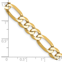 Thumbnail for 14k 7mm Flat Figaro Chain