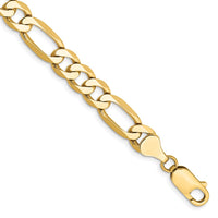 Thumbnail for 14k 7mm Flat Figaro Chain
