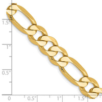 Thumbnail for 14k 8.75mm Flat Figaro Chain