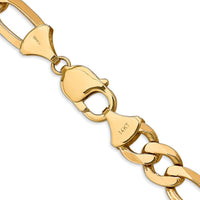 Thumbnail for 14k 10mm Flat Figaro Chain