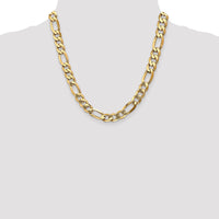 Thumbnail for 14k 10mm Flat Figaro Chain
