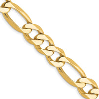 Thumbnail for 14k 10mm Flat Figaro Chain