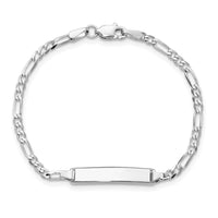 Thumbnail for 14k WG Figaro Link ID Bracelet
