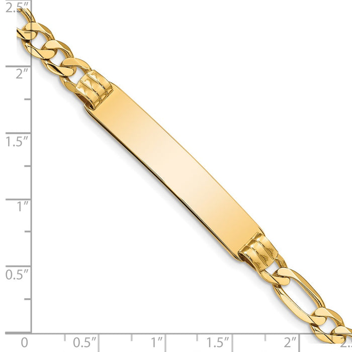 14k Figaro ID Bracelet