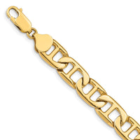 Thumbnail for 14k 8.75mm Solid Hand-Polished Anchor Link Bracelet