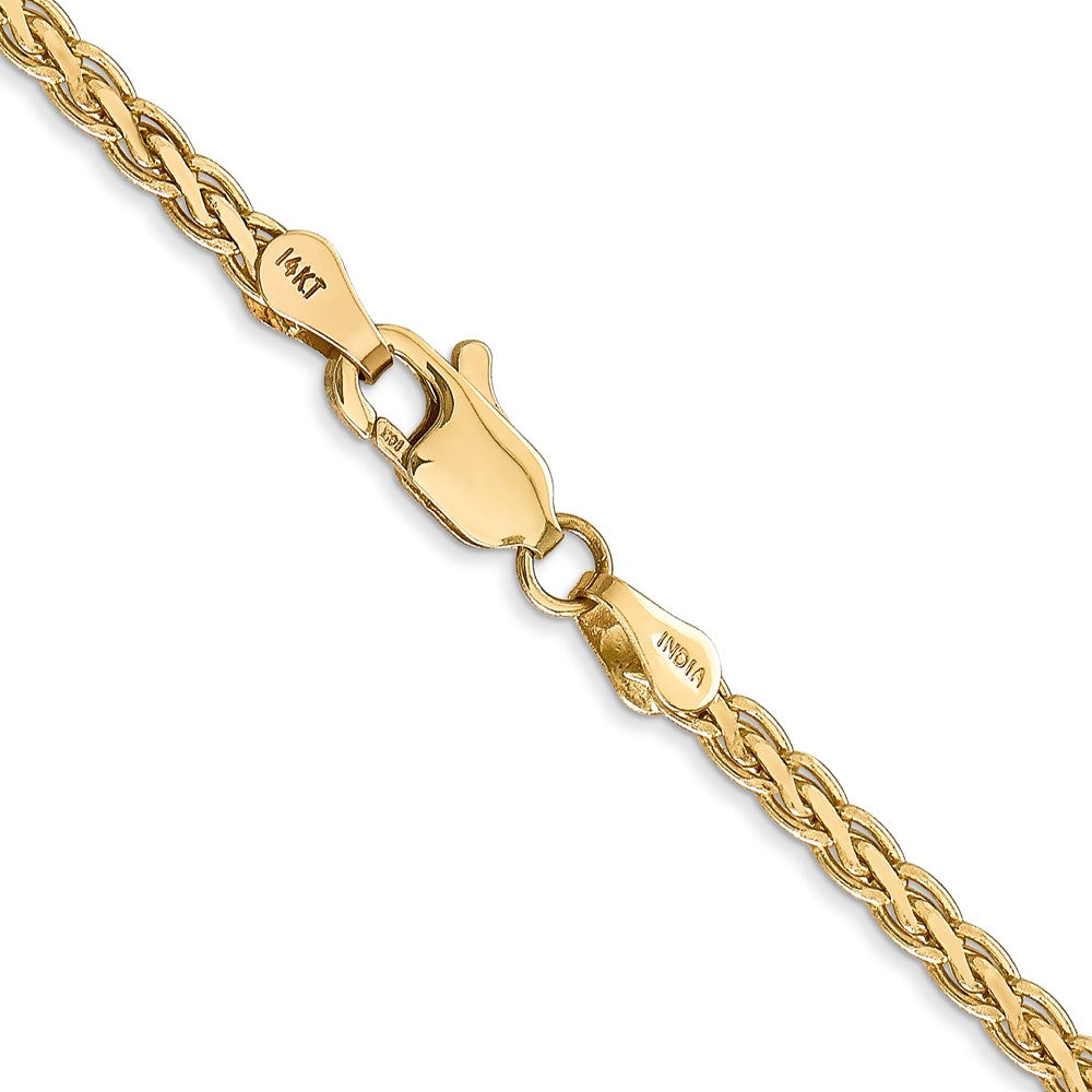 14k 3mm Flat Wheat Chain