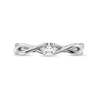 Thumbnail for Diamond 1/3 Ct.Tw.Twist Shank Solitaire Engagement Ring in 14K White Gold