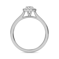 Thumbnail for Diamond 3/8 Ct.Tw. Round Center Halo Engagement Ring in 10K White Gold
