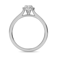 Thumbnail for Diamond 3/8 Ct.Tw. Pear Center Halo Engagement Ring in 10K White Gold