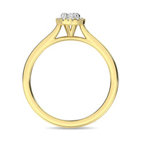 Thumbnail for Diamond 3/8 Ct.Tw. Pear Center Halo Engagement Ring in 10K Yellow Gold