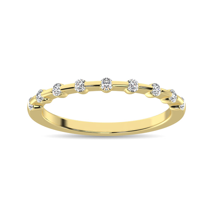 Diamond 1/4 Ct.Tw. Diamond Stackble Band in 14K Yellow Gold