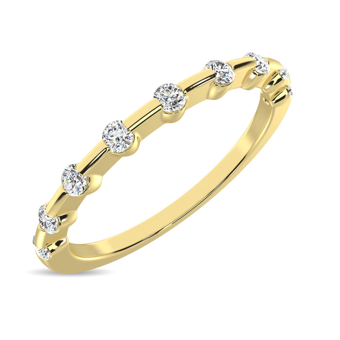 Diamond 1/4 Ct.Tw. Diamond Stackble Band in 14K Yellow Gold