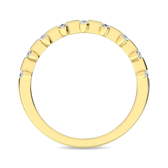 Diamond 1/4 Ct.Tw. Diamond Stackble Band in 14K Yellow Gold