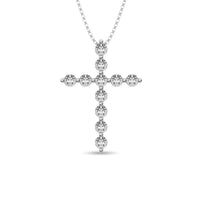 Thumbnail for Diamond 1/4 Ct.Tw. Cross Pendant in 14K White Gold