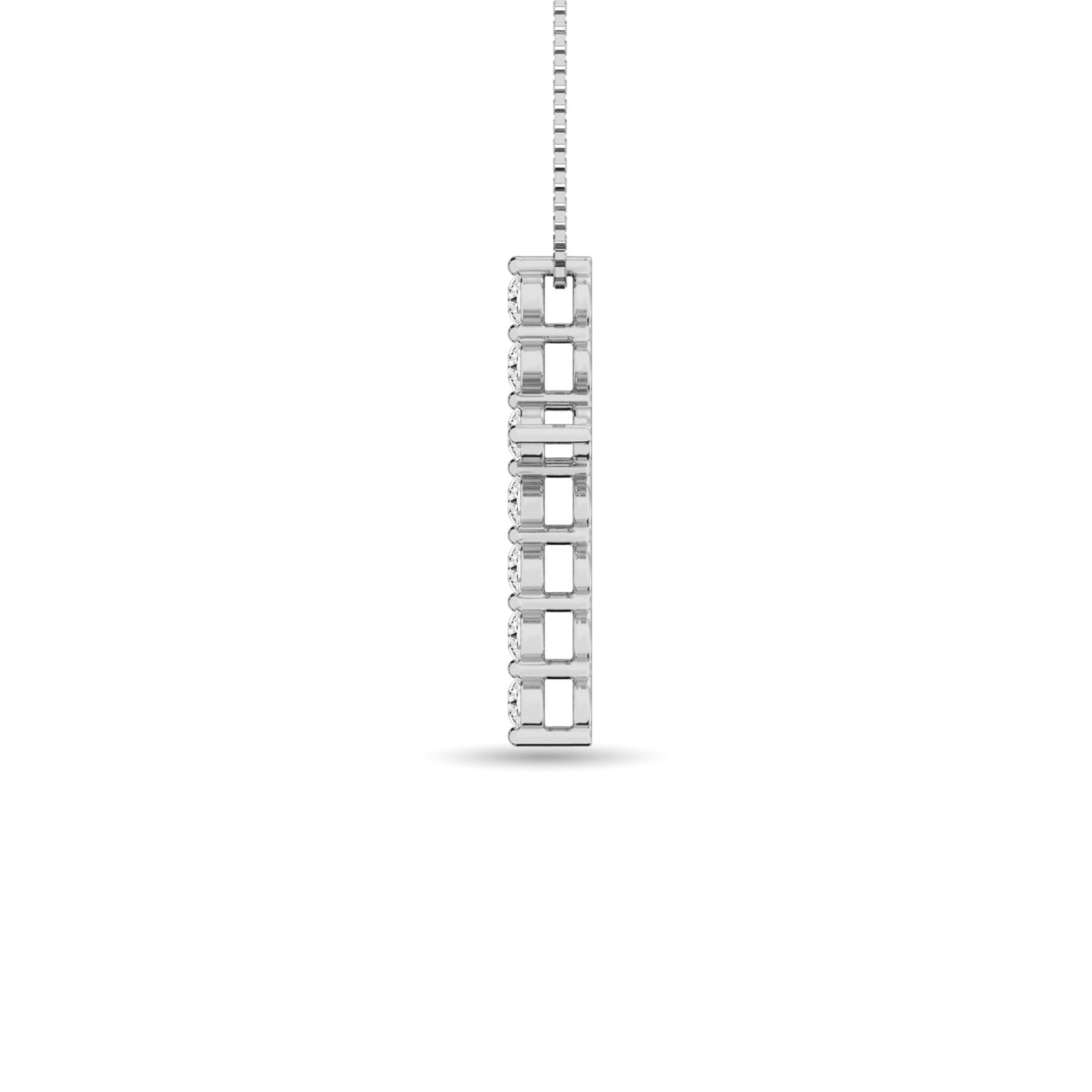 Diamond 1 Ct.Tw. Cross Pendant in 14K White Gold
