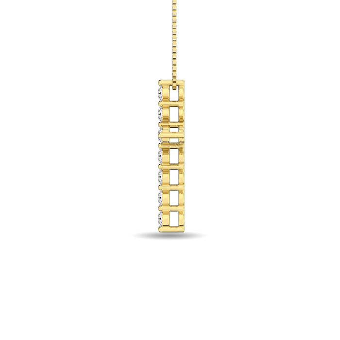 Diamond 1/4 Ct.Tw. Cross Pendant in 14K Yellow Gold