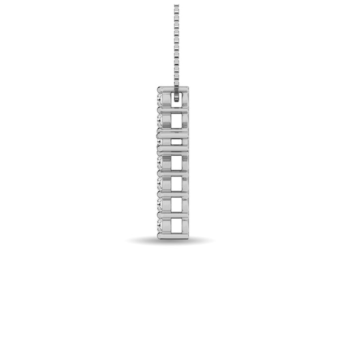 Diamond 1 Ct.Tw. Cross Pendant in 14K White Gold