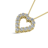Thumbnail for Diamond 1 Ct.Tw. Heart Pendant in 14K Yellow Gold