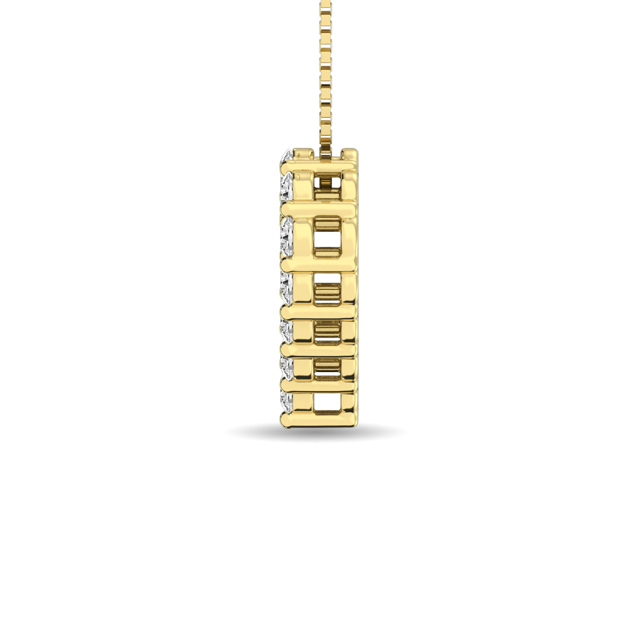 Diamond 1/4 Ct.Tw. Heart Pendant in 14K Yellow Gold