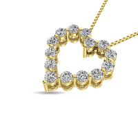 Thumbnail for Diamond 1/4 Ct.Tw. Heart Pendant in 14K Yellow Gold