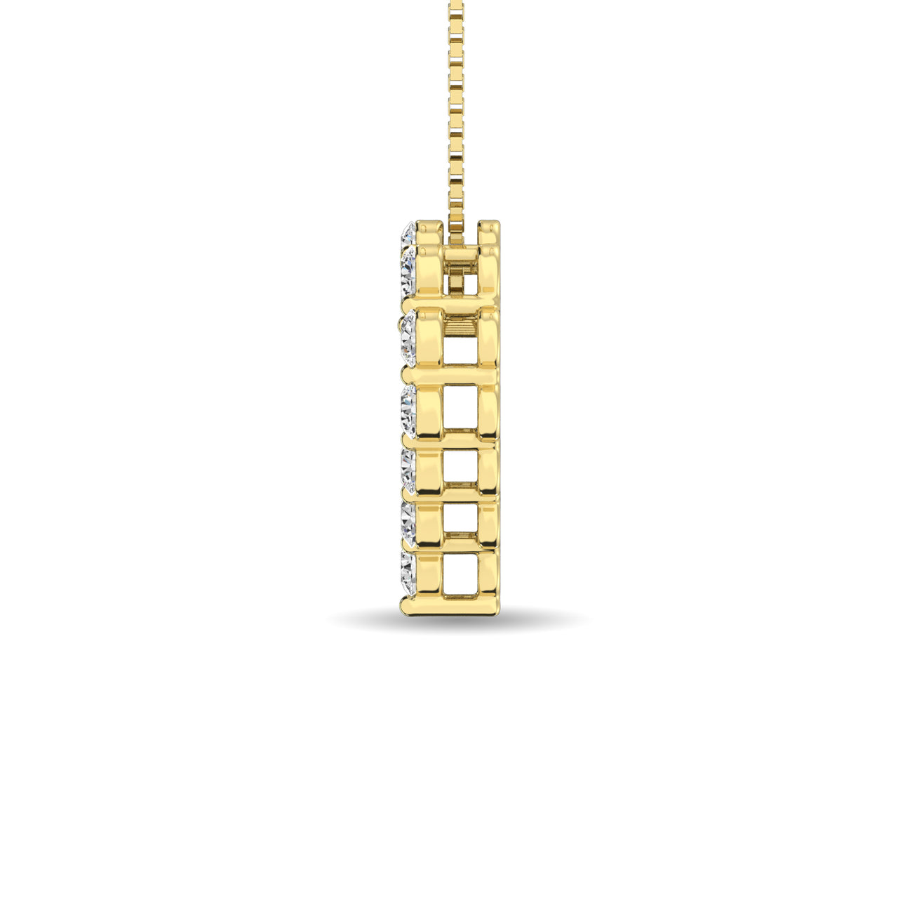 Diamond 1 Ct.Tw. Heart Pendant in 14K Yellow Gold