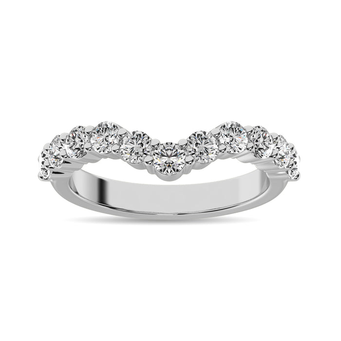 Diamond 3/8 Ct.Tw. Diamond Chevron Band in 14K White Gold