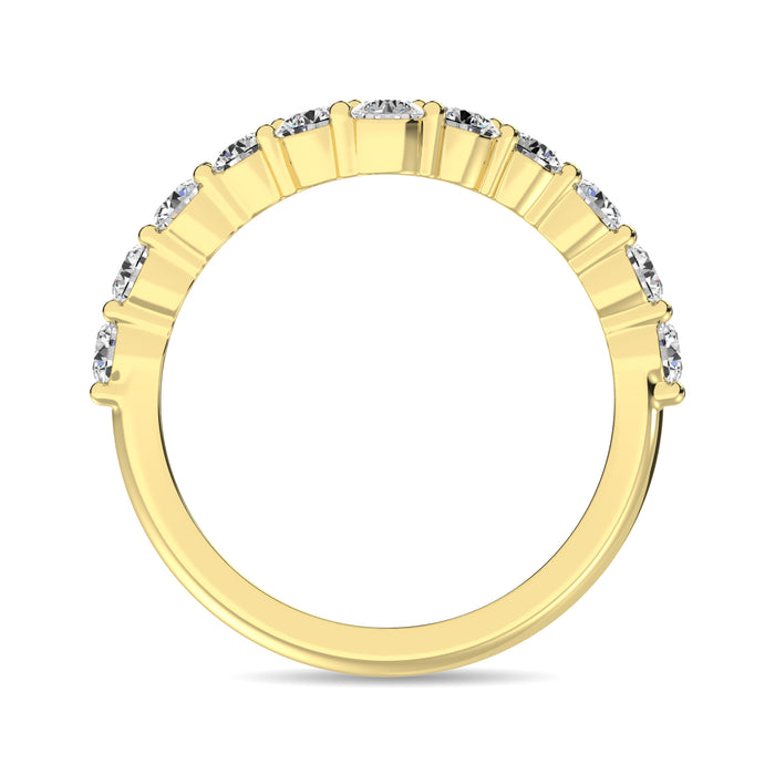 Diamond 3/4 Ct.Tw. Diamond Chevron Band in 14K Yellow Gold