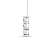 Thumbnail for Diamond 3/4 Ct.Tw. Trilogy Pendant in 14K White Gold