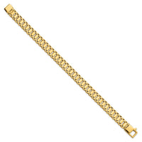 Thumbnail for 14k Men's Polished Link 8.5in Bracelet