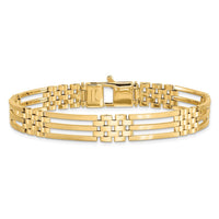 Thumbnail for 14k Brushed and Polished Link 8.5in Bracelet