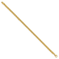 Thumbnail for 14k Polished 8.5in Wheat Chain Bracelet
