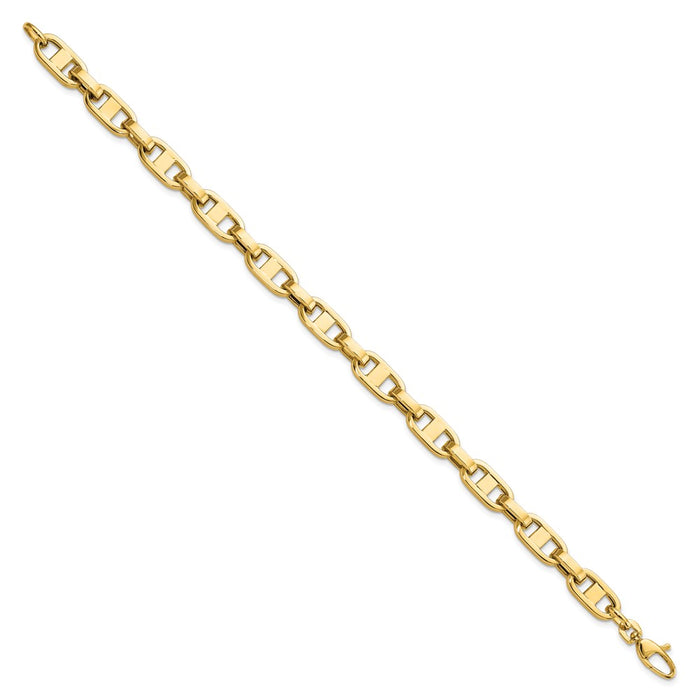 14k Fancy 8.5in Link Bracelet